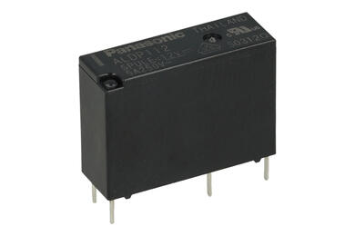 Relay; electromagnetic miniature; ALDP112; 12V; DC; 5A; 250V AC; 3A; 30V DC; PCB trough hole; Panasonic Electric Works; RoHS Relay; electromagnetic miniature; ALDP112; 12V; DC; 5A; 250V AC; 3A; 30V DC; PCB trough hole; Panasonic Electric Works; RoHS