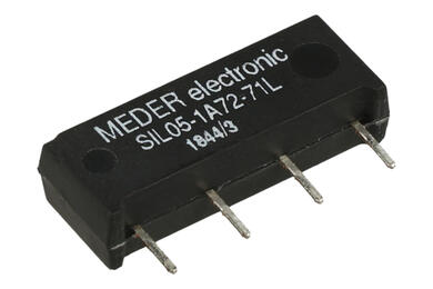 Relay; reed; SIL05-1A72-71L ; 5V; DC; 1,25A; PCB trough hole; Meder; RoHS