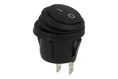 Switch; rocker; A-601H/O; ON-OFF; 1 way; black; no backlight; bistable; 4,8x0,8mm connectors; 20mm; 2 positions; 6A; 250V AC Switch; rocker; A-601H/O; ON-OFF; 1 way; black; no backlight; bistable; 4,8x0,8mm connectors; 20mm; 2 positions; 6A; 250V AC