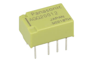 Relay; electromagnetic miniature; AGQ20012 ; 12V; DC; 0,3A; 125V AC; 1A; 30V DC; PCB trough hole; Panasonic Electric Works; RoHS Relay; electromagnetic miniature; AGQ20012 ; 12V; DC; 0,3A; 125V AC; 1A; 30V DC; PCB trough hole; Panasonic Electric Works; RoHS
