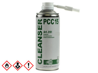 Preparat; czyszczący; CLEANSER PCC15/400; 400ml; aerozol; metalowa puszka; Micro Chip Elektronic Preparat; czyszczący; CLEANSER PCC15/400; 400ml; aerozol; metalowa puszka; Micro Chip Elektronic