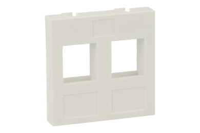Adapter / Front Panel; Keystone; 7032-2; wall mount; white; RoHS