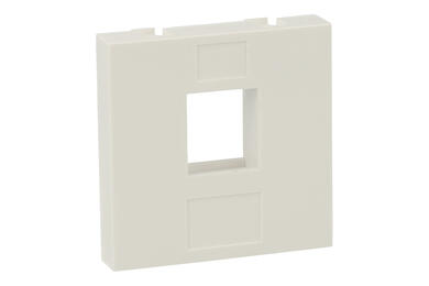 Adapter / Front Panel; Keystone; 7031-2; wall mount; white; RoHS Adapter / Front Panel; Keystone; 7031-2; wall mount; white; RoHS