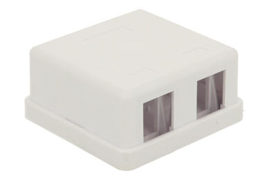 Obudowa złącza; Keystone; 7022-2; natynkowy; biały; RoHS Obudowa złącza; Keystone; 7022-2; natynkowy; biały; RoHS