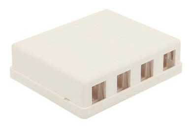 Obudowa złącza; Keystone; 7024-2; natynkowy; biały; RoHS Obudowa złącza; Keystone; 7024-2; natynkowy; biały; RoHS