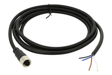 Socket with cable; KLS15-M12A-P20-04-PUR-L2.0M-B-U; M12-4p; 4 ways; straight; with 2m cable; 0,34mm2; 6mm; black; IP67; 4A; 250V; KLS; RoHS Socket with cable; KLS15-M12A-P20-04-PUR-L2.0M-B-U; M12-4p; 4 ways; straight; with 2m cable; 0,34mm2; 6mm; black; IP67; 4A; 250V; KLS; RoHS