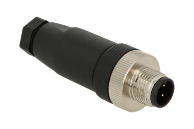 Wtyk; KLS15-M12A-P103PG7; M12-3p; 3 tory; proste; śrubowy; 0,25mm2; 4-8mm; na przewód; czarny; IP67; 2A; 30V; KLS; RoHS Wtyk; KLS15-M12A-P103PG7; M12-3p; 3 tory; proste; śrubowy; 0,25mm2; 4-8mm; na przewód; czarny; IP67; 2A; 30V; KLS; RoHS