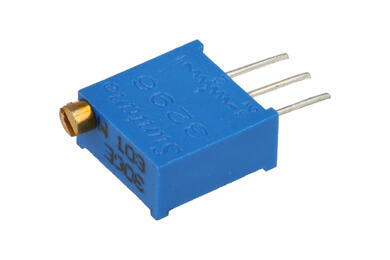 Potencjometr; montażowy; helitrim; stojący; wieloobrotowy; TSR-3296W-103R, 10Kohm; 10kohm; liniowa; 10%; 0,5W; przewlekany (THT); cermetowy; 3296; Suntan; RoHS