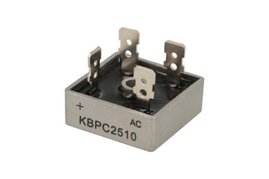 Bridge rectifier; KBPC2510 KBPC Bulk; 25A; 1000V; cube; connectors; FM type 28,3x28,3x11mm; Suntan; RoHS