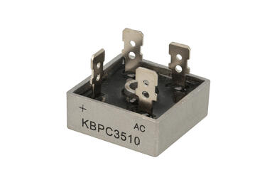 Bridge rectifier; KBPC3510 KBPC Bulk; 35A; 1000V; cube; connectors; FM type 28,3x28,3x11mm; Suntan; RoHS