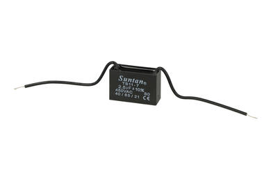 Capacitor; motor; TS11-7 450VAC  2,5uF; 2,5uF; 450V AC; 15x25x38mm; with cables; Suntan; RoHS