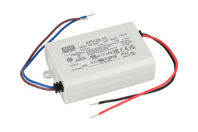 Zasilacz; do LED; APV-25-12; 12V DC; 2,1A; 25W; stałonapięciowy; IP30; Mean Well