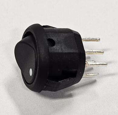 Switch; rocker; SW2736-R5; ON-ON; 2 ways; black; no backlight; bistable; through hole; 13,5mm; 2 positions; 1,5A; 250V AC; Canal