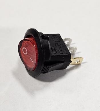 Switch; rocker; IRS101E-8C/DR.; ON-OFF; 1 way; black; LED 12V backlight; red; bistable; 4,8x0,8mm connectors; 20,5mm; 2 positions; 20A; 12V DC Switch; rocker; IRS101E-8C/DR.; ON-OFF; 1 way; black; LED 12V backlight; red; bistable; 4,8x0,8mm connectors; 20,5mm; 2 positions; 20A; 12V DC