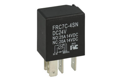 Relay; electromagnetic automotive; FRC7C-4SN DC24V; 24V; DC; SPDT; 20A; 14V DC; with connectors; 1,2W; Forward Relays; RoHS