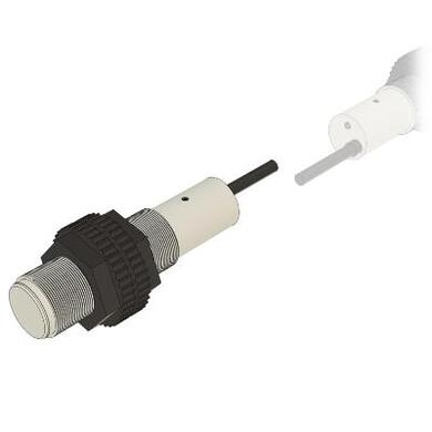 Czujnik; pojemnościowy; CKF18-08PO; PNP; NO; 8mm; 10÷30V; DC; 300mA; cylindryczny plastikowy; fi 18mm; 76mm; zabudowany; z przewodem 2mb; IP67; Akusense; RoHS