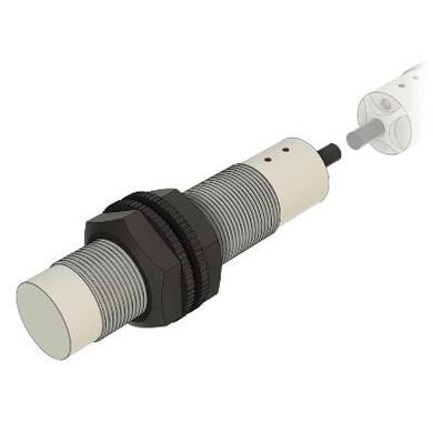 Czujnik; pojemnościowy; CKN18-15PO; PNP; NO; 2÷15mm; 10÷30V; DC; 300mA; cylindryczny plastikowy; fi 18mm; 76mm; wysunięty; z przewodem 2mb; IP67; Akusense; RoHS