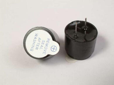 Electromagnetic buzzer; TMB12A03; 82 dB; 2÷5V; 30mA; dia. 12mm; through hole (THT); 7,6; with built in generator; pins; 9,5mm; RoHS Electromagnetic buzzer; TMB12A03; 82 dB; 2÷5V; 30mA; dia. 12mm; through hole (THT); 7,6; with built in generator; pins; 9,5mm; RoHS