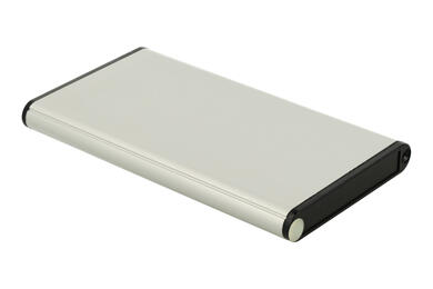 Enclosure; multipurpose; HM1455A1202; aluminum; 120mm; 70mm; 12mm; IP54; natural; polycarbonate ends; Hammond; RoHS