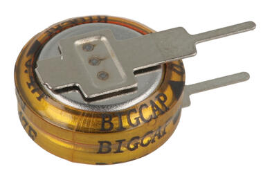 Capacitor; gold cap; 0,47F; 5,5V; BCE005R5V474FS; 20%; fi 11.5x12.5mm; 5mm; through-hole (THT); -25...+70°C; 1000h; BIGCAP; RoHS