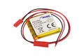 Akumulator; Li-Po; LP753636; 3,7V; 1000mAh; 7,5x36x36mm; Zabezpieczenie PCM; konektor+ gniazdo 2,54*2piny; AKYGA; RoHS