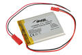 Akumulator; Li-Po; LP405063; 3,7V; 1400mAh; 4,0x50x63mm; Zabezpieczenie PCM; konektor+ gniazdo 2,54*2piny; AKYGA; RoHS