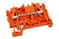 Złączka; na szynę DIN; 2002-1202; pomarańczowy; sprężynowy; Push-in CAGE CLAMP®; 0,25÷4mm2; 24A; 800V; 1 tor; 2; na szynę DIN TS35; Wago; RoHS