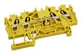 Złączka; na szynę DIN; 2002-1406; żółty; wtykany; sprężynowy; Push-in CAGE CLAMP®; 0,25÷4mm2; 24A; 800V; 1 tor; 4; na szynę DIN TS35; Wago; RoHS