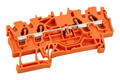 Złączka; na szynę DIN; 2002-1402; pomarańczowy; sprężynowy; Push-in CAGE CLAMP®; 0,25÷4mm2; 24A; 800V; 1 tor; 4; na szynę DIN TS35; Wago; RoHS