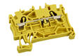 Złączka; na szynę DIN; 2002-1206; żółty; sprężynowy; Push-in CAGE CLAMP®; 0,25÷4mm2; 24A; 800V; 1 tor; 2; na szynę DIN TS35; Wago; RoHS