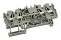 Złączka; na szynę DIN; 2002-1401; szary; sprężynowy; Push-in CAGE CLAMP®; 0,25÷4mm2; 24A; 800V; 1 tor; 4; na szynę DIN TS35; Wago; RoHS