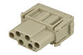 Socket; Han E; 09140063101; 6 ways; 16A; polycarbonate; straight; screw; 16A; 500V; grey; 0,14÷4mm2; Harting; RoHS Socket; Han E; 09140063101; 6 ways; 16A; polycarbonate; straight; screw; 16A; 500V; grey; 0,14÷4mm2; Harting; RoHS