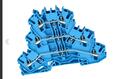 Złączka; na szynę DIN; 3-piętrowa; 2002-3204; niebieski; Push-in CAGE CLAMP®; sprężynowy; 0,25÷4mm2; 24A; 800V; 1 tor; 6; na szynę DIN TS35; Wago; RoHS