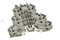 Złączka; na szynę DIN; 3-piętrowa; 2002-3217; szary; Push-in CAGE CLAMP®; sprężynowy; 0,25÷4mm2; 24A; 800V; 1 tor; 6; na szynę DIN TS35; Wago; RoHS