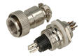 Connector; C01/06; 6 ways; solder; 0,5mm2; 6mm; cable socket & panel mounted plug; 12mm; black; silver; 5A; DAFA LINKER; RoHS Connector; C01/06; 6 ways; solder; 0,5mm2; 6mm; cable socket & panel mounted plug; 12mm; black; silver; 5A; DAFA LINKER; RoHS