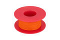 Wire; equipment; Kynar 50m; 1 core; solid; Cu; silver plated; 0,25mm; orange; PVDF; kynar; max +135°C; 300V; 50m spool; Weiyang; RoHS