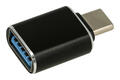 Adapter plug / socket; USB A; USB C; Adapter OTG; white; black; straight; plastic; RoHS Adapter plug / socket; USB A; USB C; Adapter OTG; white; black; straight; plastic; RoHS