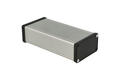 Enclosure; multipurpose; HM1455K1602; aluminum; 160mm; 78mm; 43mm; IP54; natural; black ABS ends; removable panel; Hammond; RoHS