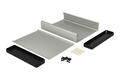 Obudowa; uniwersalna; HM1455P1602; aluminium; 160mm; 125mm; 30,5mm; IP54; naturalny; zdejmowany panel; zaślepki czarne ABS; Hammond; RoHS