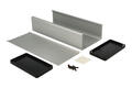 Obudowa; uniwersalna; HM1455N2202; aluminium; 220mm; 103mm; 53mm; IP54; naturalny; zdejmowany panel; zaślepki czarne ABS; Hammond; RoHS Obudowa; uniwersalna; HM1455N2202; aluminium; 220mm; 103mm; 53mm; IP54; naturalny; zdejmowany panel; zaślepki czarne ABS; Hammond; RoHS