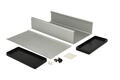 Enclosure; multipurpose; HM1455Q2202; aluminum; 220mm; 125mm; 51,5mm; IP54; natural; black ABS ends; removable panel; Hammond; RoHS Enclosure; multipurpose; HM1455Q2202; aluminum; 220mm; 125mm; 51,5mm; IP54; natural; black ABS ends; removable panel; Hammond; RoHS