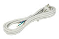 Kabel; zasilający; S14313; wtyk sieciowy CEE 7/7 kątowy; przewody; 3m; biały; 3 żyły; 1,00mm2; Emos; PVC; okrągły; linka; Cu; RoHS Kabel; zasilający; S14313; wtyk sieciowy CEE 7/7 kątowy; przewody; 3m; biały; 3 żyły; 1,00mm2; Emos; PVC; okrągły; linka; Cu; RoHS