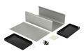 Obudowa; uniwersalna; HM1455N1602; aluminium; 160mm; 103mm; 53mm; IP54; naturalny; zdejmowany panel; zaślepki czarne ABS; Hammond; RoHS Obudowa; uniwersalna; HM1455N1602; aluminium; 160mm; 103mm; 53mm; IP54; naturalny; zdejmowany panel; zaślepki czarne ABS; Hammond; RoHS