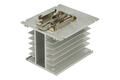 Heatsink; H-110; for 3-phase SSR; with TS15 DIN rail handle; with holes; plain; 1,4K/W; 110mm; 100mm; 80mm; TriHero Heatsink; H-110; for 3-phase SSR; with TS15 DIN rail handle; with holes; plain; 1,4K/W; 110mm; 100mm; 80mm; TriHero