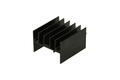 Heatsink; V7142/2,5-2p; with hole; with 2 solder pins; blackened; 25mm; H; 23mm; 16mm Heatsink; V7142/2,5-2p; with hole; with 2 solder pins; blackened; 25mm; H; 23mm; 16mm