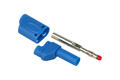 Banana plug; 4mm; 25.502.5; blue; safe; 54mm; pluggable (4mm banana socket); solder; 32A; 1000V; nickel plated brass; PA; Amass; RoHS Banana plug; 4mm; 25.502.5; blue; safe; 54mm; pluggable (4mm banana socket); solder; 32A; 1000V; nickel plated brass; PA; Amass; RoHS