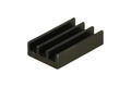 Heatsink; DY-CO/2; without holes; blackened; 20mm; ribbed; 12,5mm; 5mm