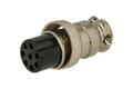 Socket; microphone; NC/8p-518; 8 ways; for cable; solder; 4A; 125V; IP55