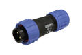 Plug; SP1310/P2I-N; 2 ways; solder; 2,0mm2; 4-6,5mm; SP13; for cable; IP68; 13A; 250V; Weipu; RoHS