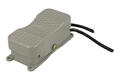 Switch; foot type; FS4; (ON)-OFF-(ON); momentary; with cable; 2 ways; 3 positions; without guard; two-sided; 10A; 250V AC; Howo; RoHS; grey; grey